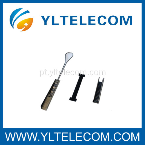 Braçadeiras de fio de aço inoxidável para cabo de entrada de telecomunicações ao dispositivo de montagem
